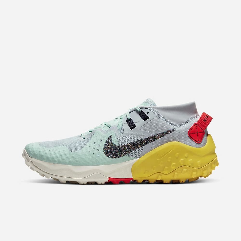 Chaussure De Trail Nike Wildhorse 6 Menthe 4369-058 Aura/Mint Foam/Speed Yellow/Blackened Blue Homme | OBC-45399650